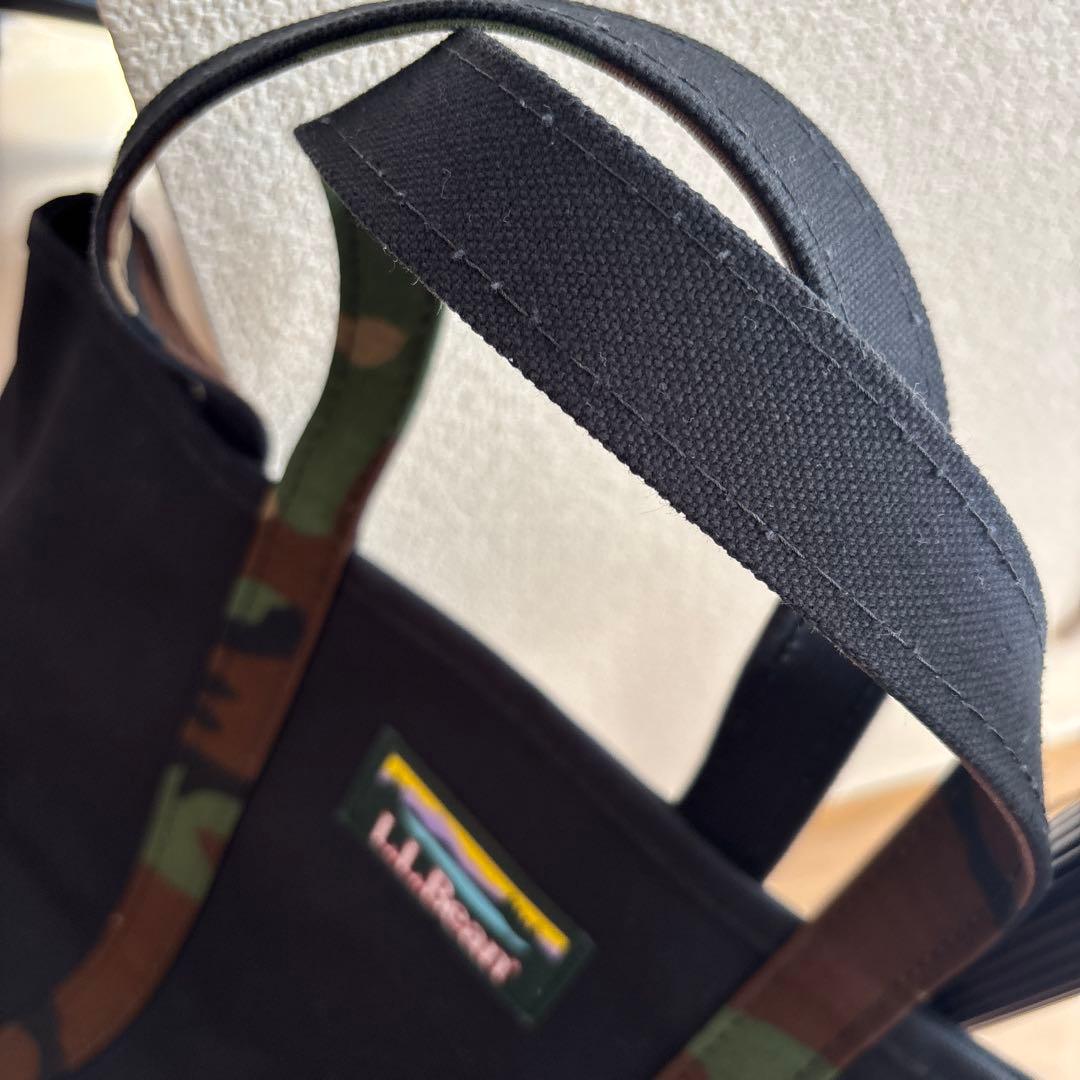 L.L.Bean ブラック/迷彩 トートバッグ