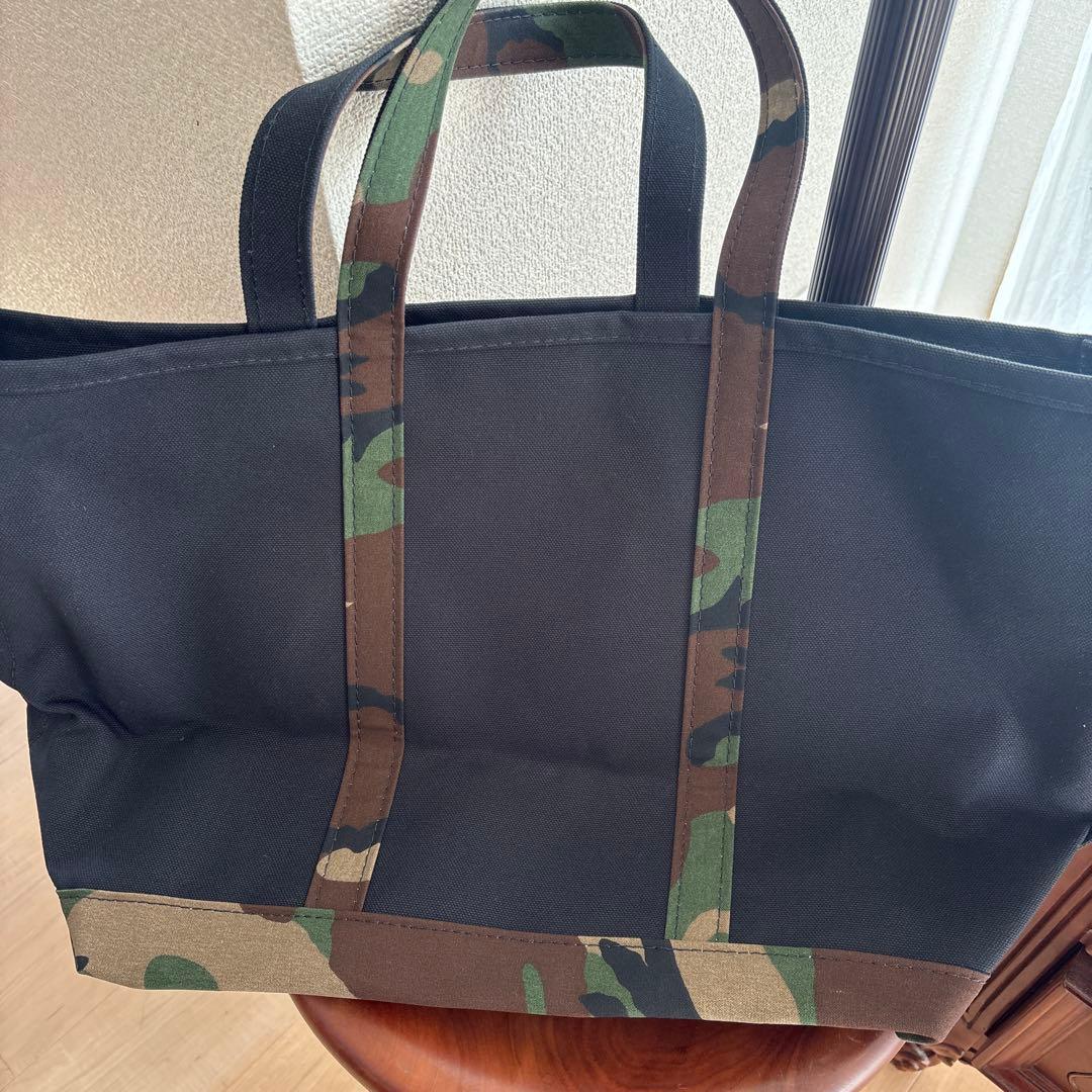 L.L.Bean ブラック/迷彩 トートバッグ