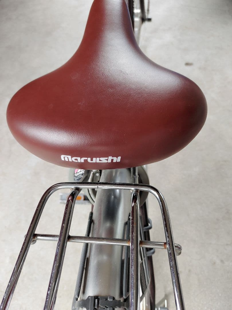 たのメル便】マルイシ 自転車 シティサイクル 24インチ ブラウン 引取