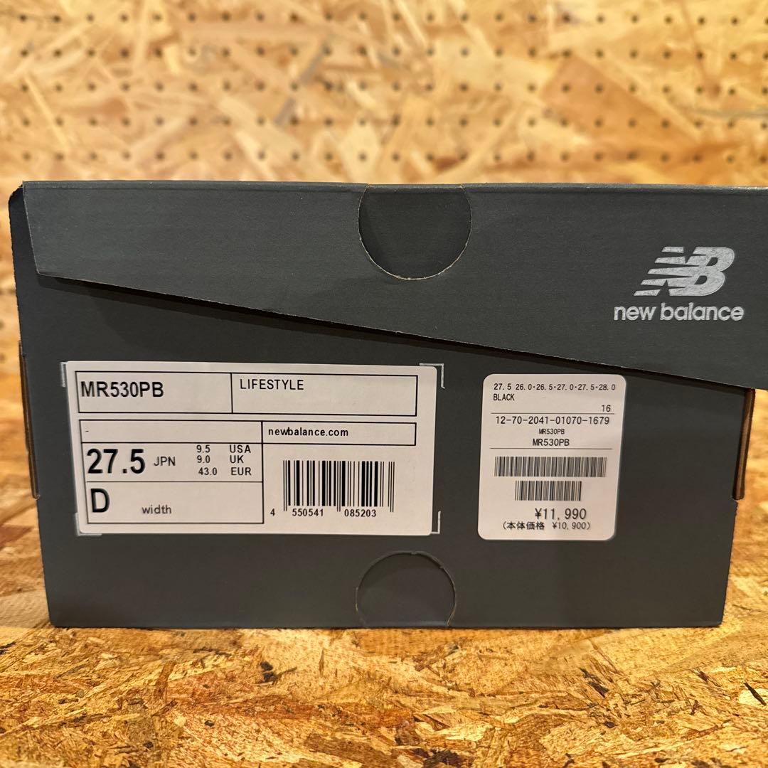 【New Balance】MR530PB ブラック 27.5cm