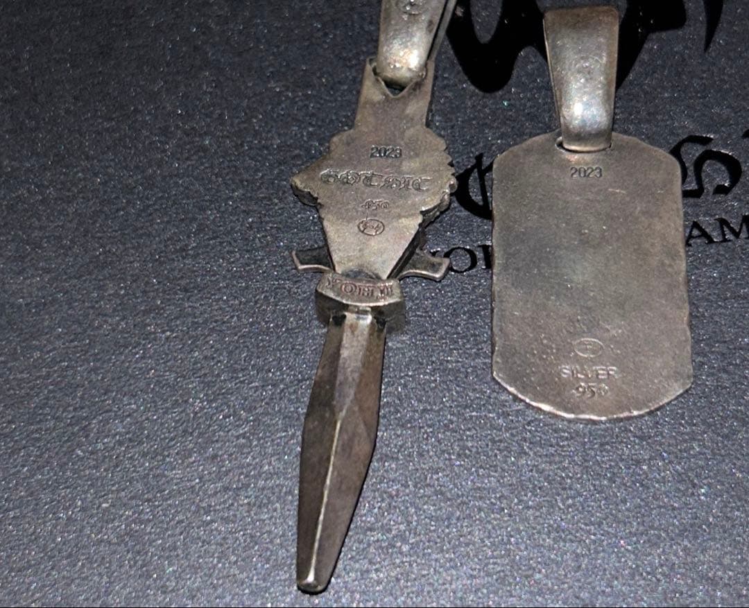 ヨウジヤマモト ゴシック ウルフダガーネックレス ドッグタグ Gothic