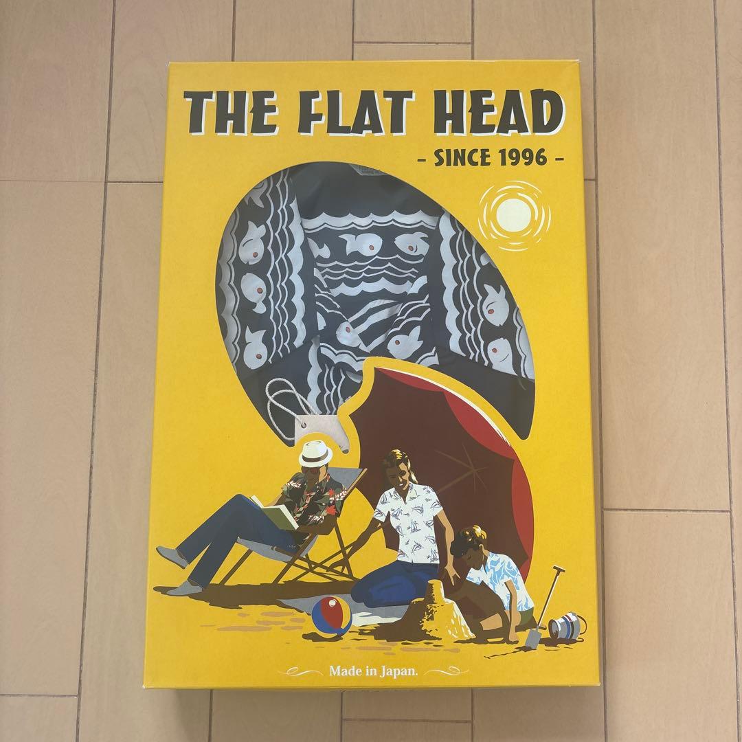 激レア made in Japan フラットヘッド 長袖アロハゴールドフィッシュ