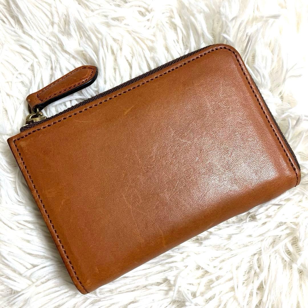 スロウ L字ファスナー コンパクトウォレットカードケース 本革 スロウ L字ファスナー コンパクトウォレットカードケース 本革