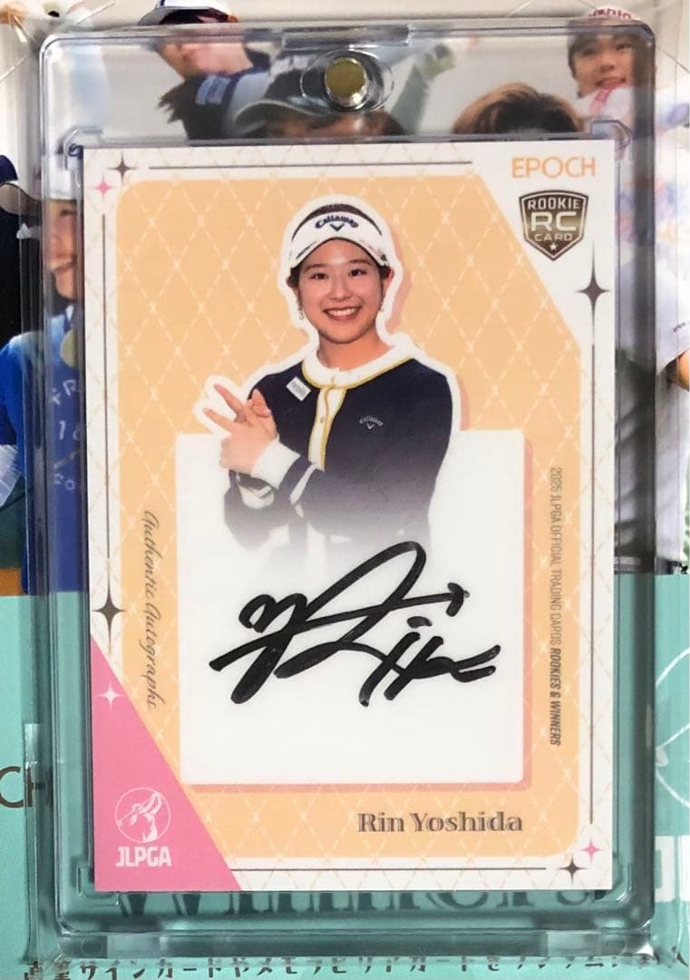 吉田鈴 直筆サインカード EPOCH JLPGA 2025 RC ルーキー - メルカリ