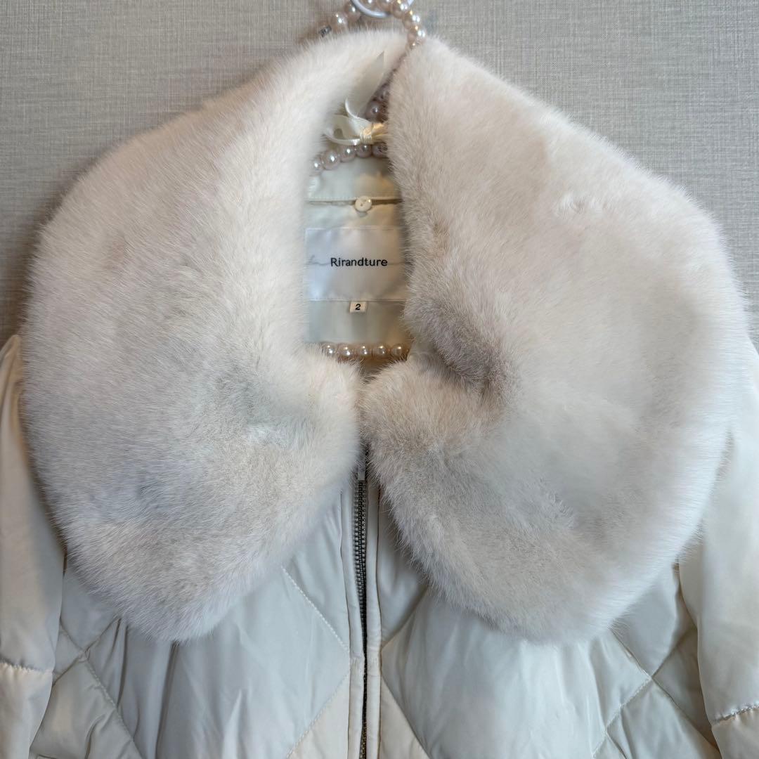 Rirandture ファーカラー中綿ジャケット - メルカリ