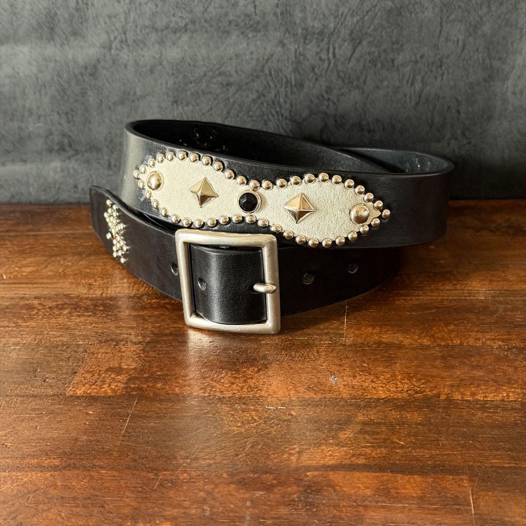 スタッズベルトインレイ35mm34inch