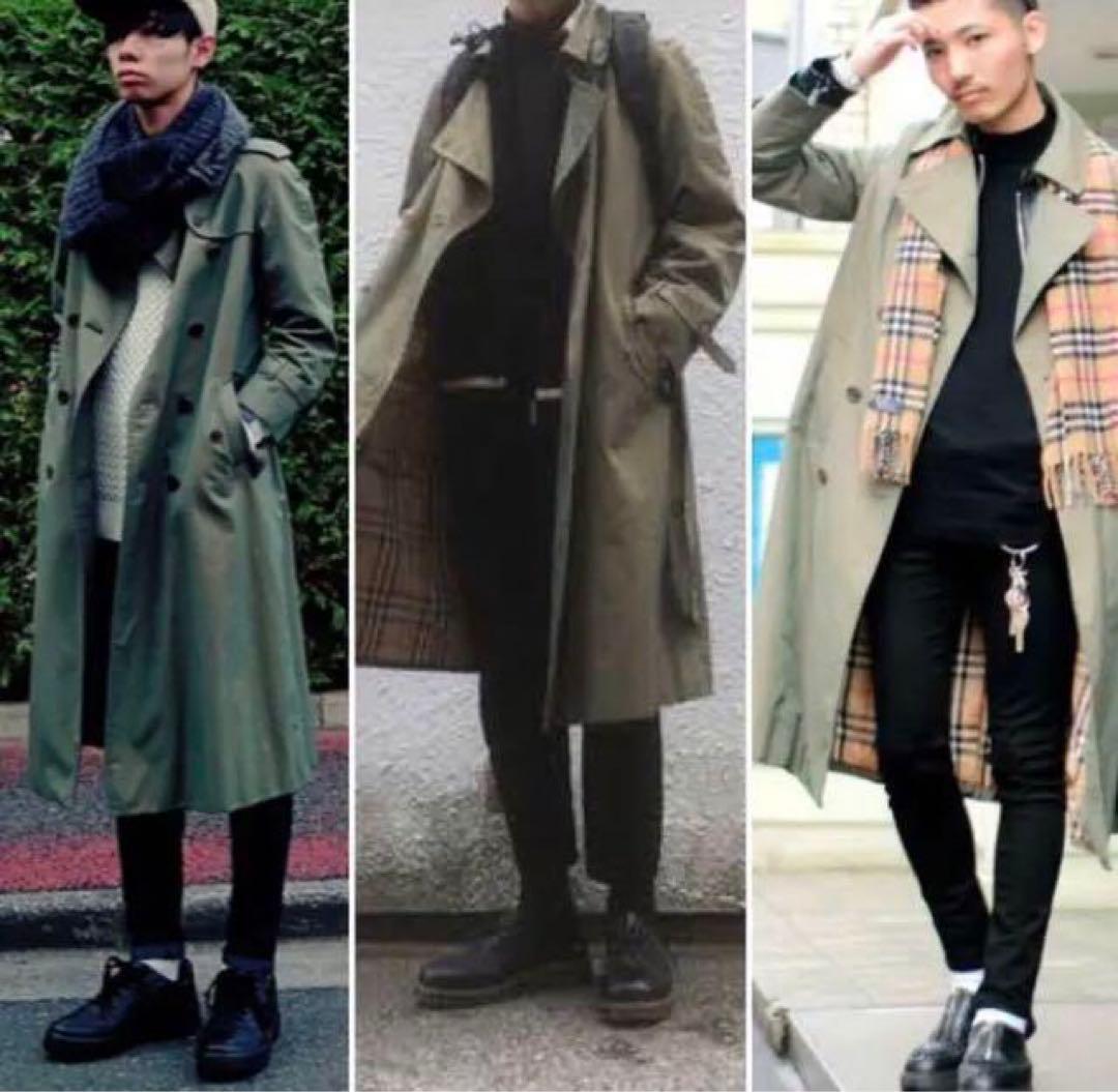玉虫色 BURBERRY バーバリー プローサム トレンチコート 菅田将暉
