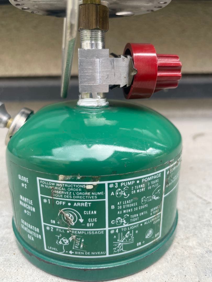 コールマン222A EASI-LITEランタン 1983年2月製造人気のカエル色