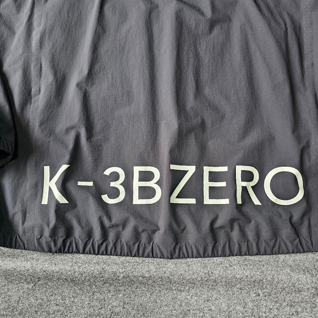 K-3B ZERO】無縫製Zシリーズビッグロゴ 撥水ブルゾンジャケット 黒LL