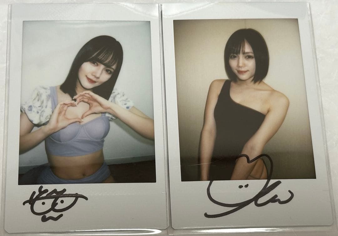 涼森れむ 4点セット 直筆サイン入りチェキ サイン無しチェキ イベント