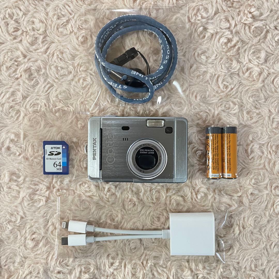 スマホ転送OK✨PENTAX Optio S30✨動作確認済 単三電池 可愛い