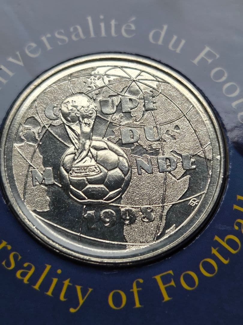フランス98年ワールドカップ記念銀貨 - メルカリ