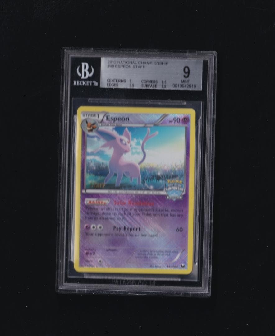 英版エーフィ チャンピオンシップSTAFFプロモ - BGS MINT9