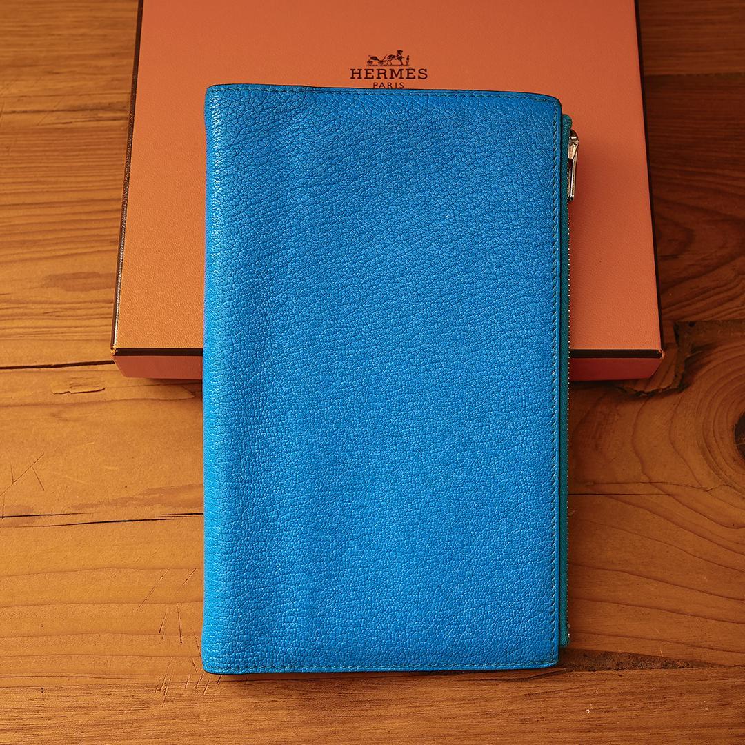 希少カラー エルメス EAジップPM 手帳カバー ノートパッド アジェンダ