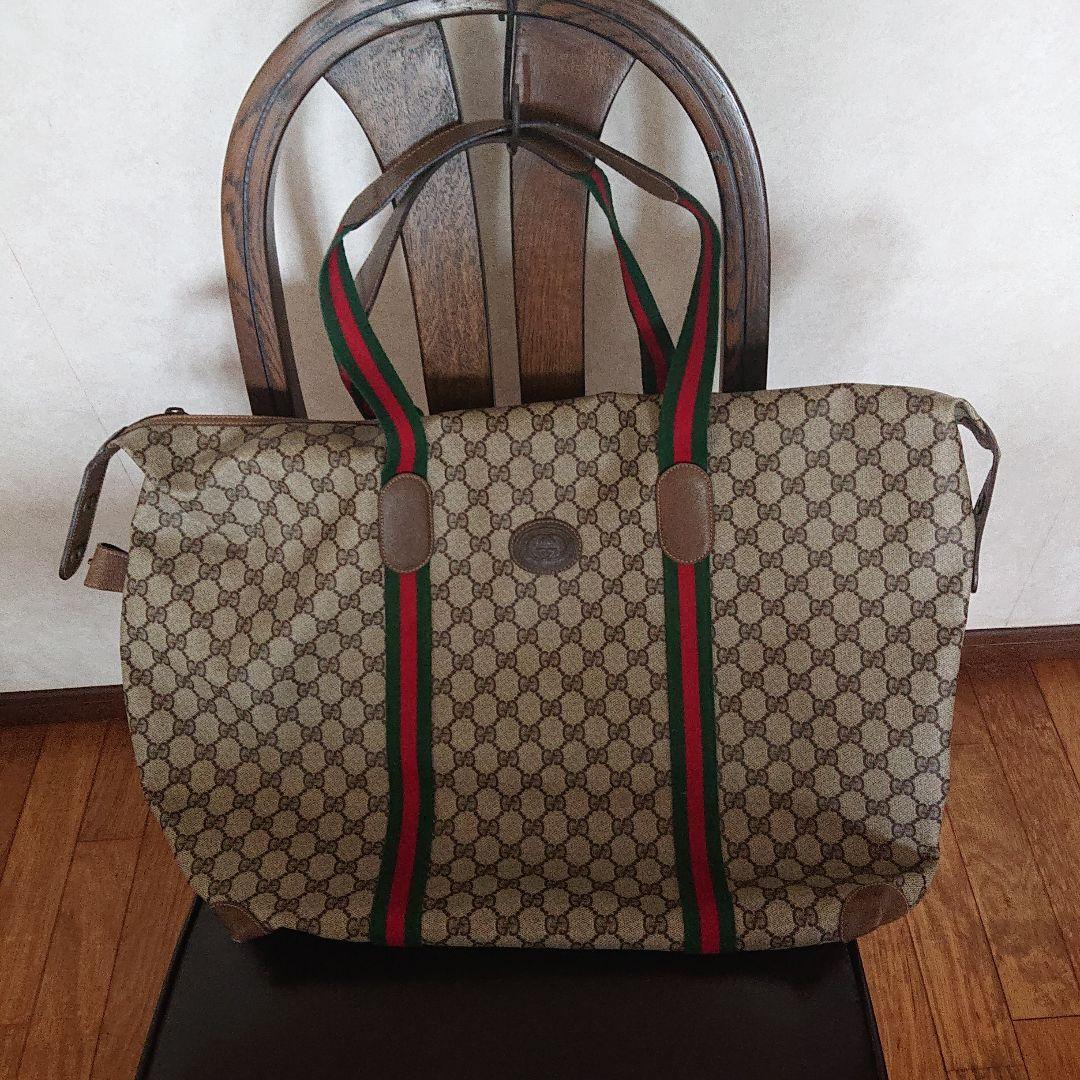 Gucci オールドグッチ モノグラム シェリーライン GG柄ボストンバッグ OLD GUCCI SHERRY LINE GG PATTERNED MINI BOSTON SHOULDER BAG MADE