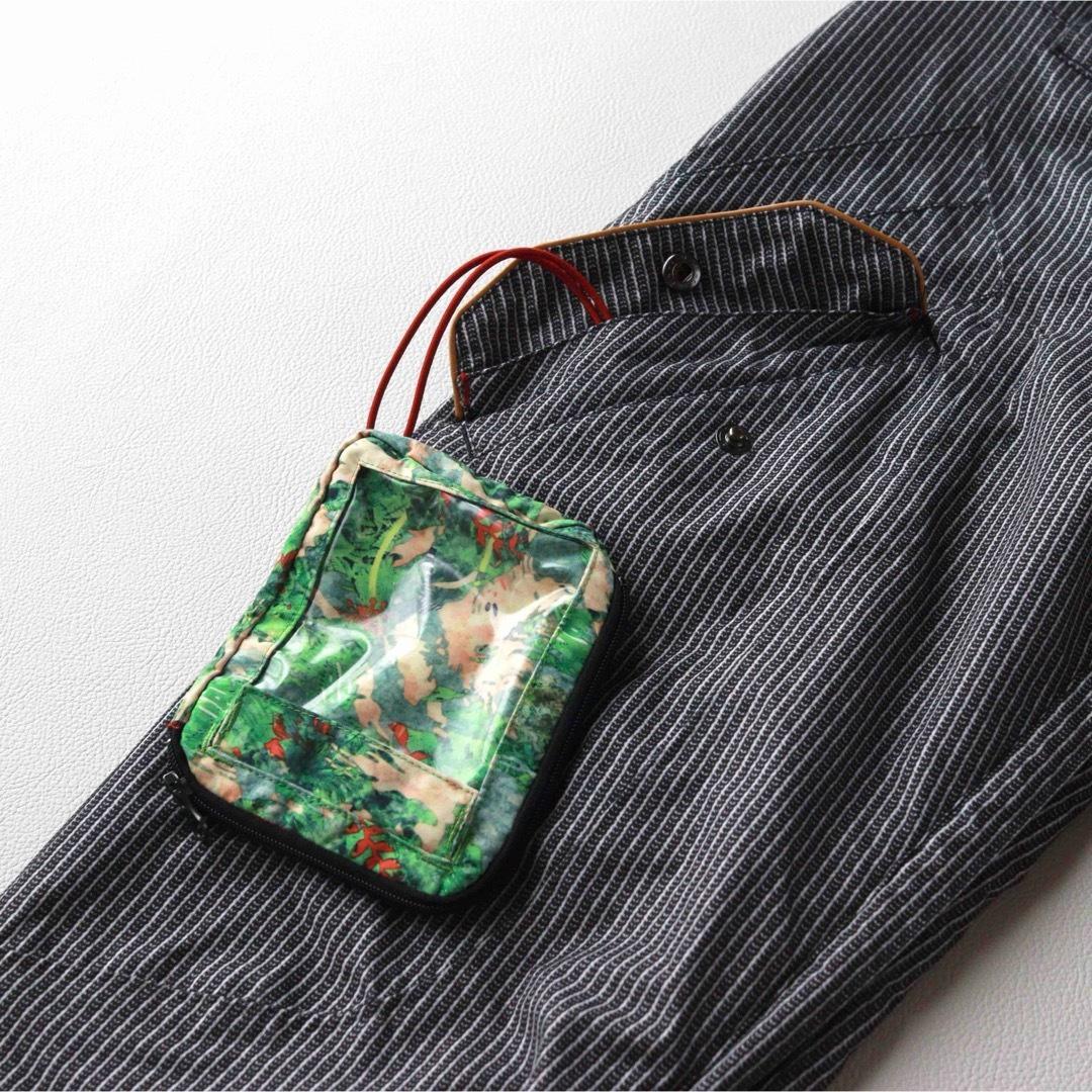 5463【美品】バートン ビブパンツ ストライプ ヒッコリー ポーチ付き