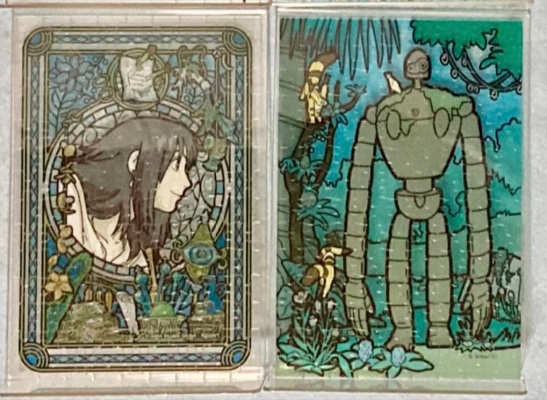 ◆中古美品◆ジブリ／クリアパズル／自立ケース／トトロ・カオナシ等／12種セット