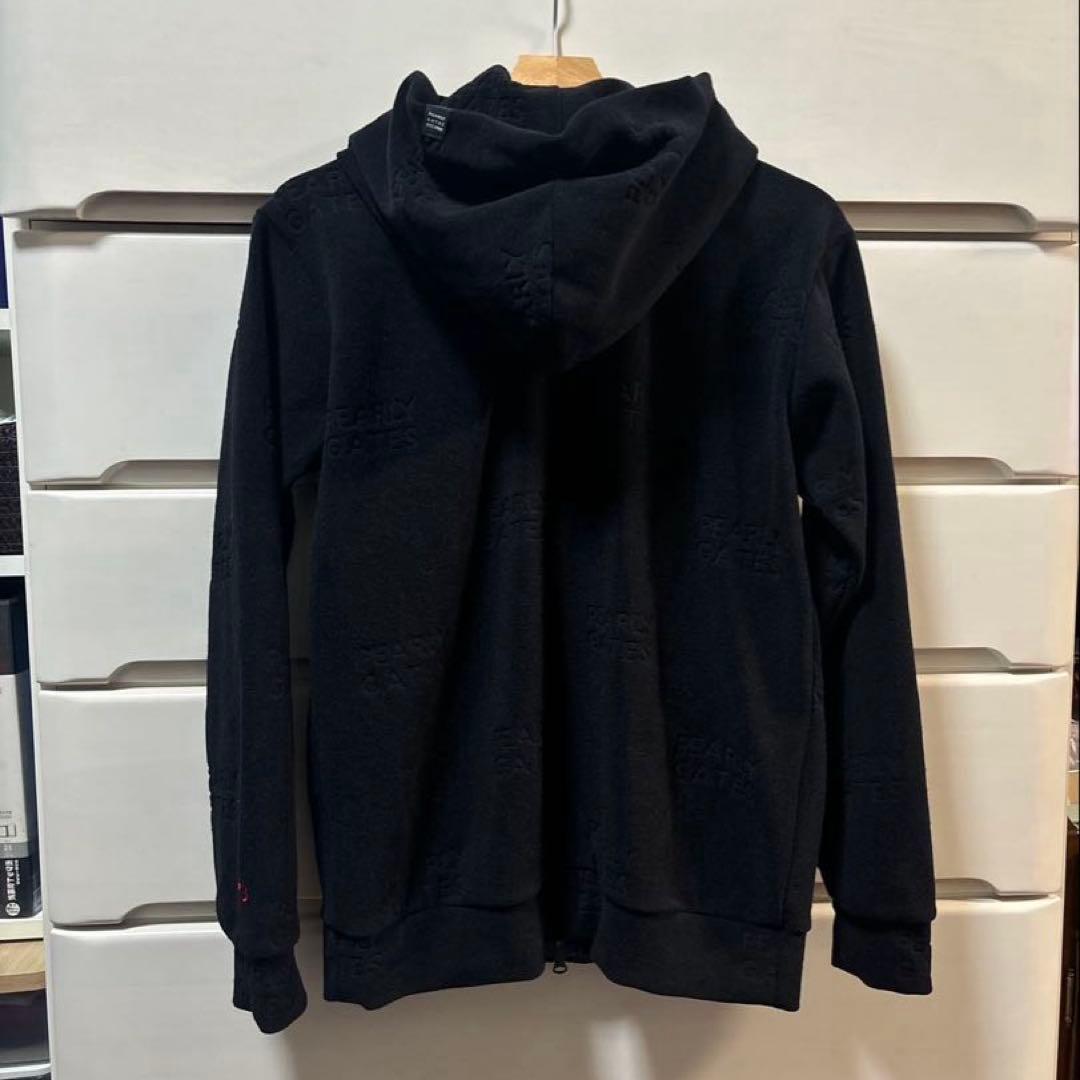 パーリーゲイツ ロゴパイルJQブラックパーカーサイズ2 - メルカリ