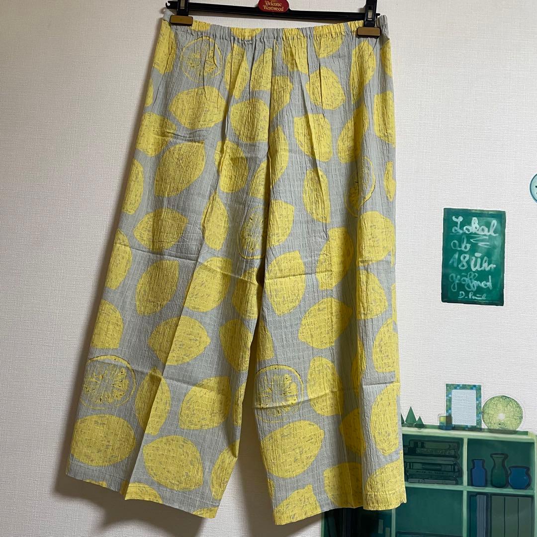 新品 マタノアツコ MEMEパッチ&レモン柄パジャマ・ルームウェア「4L