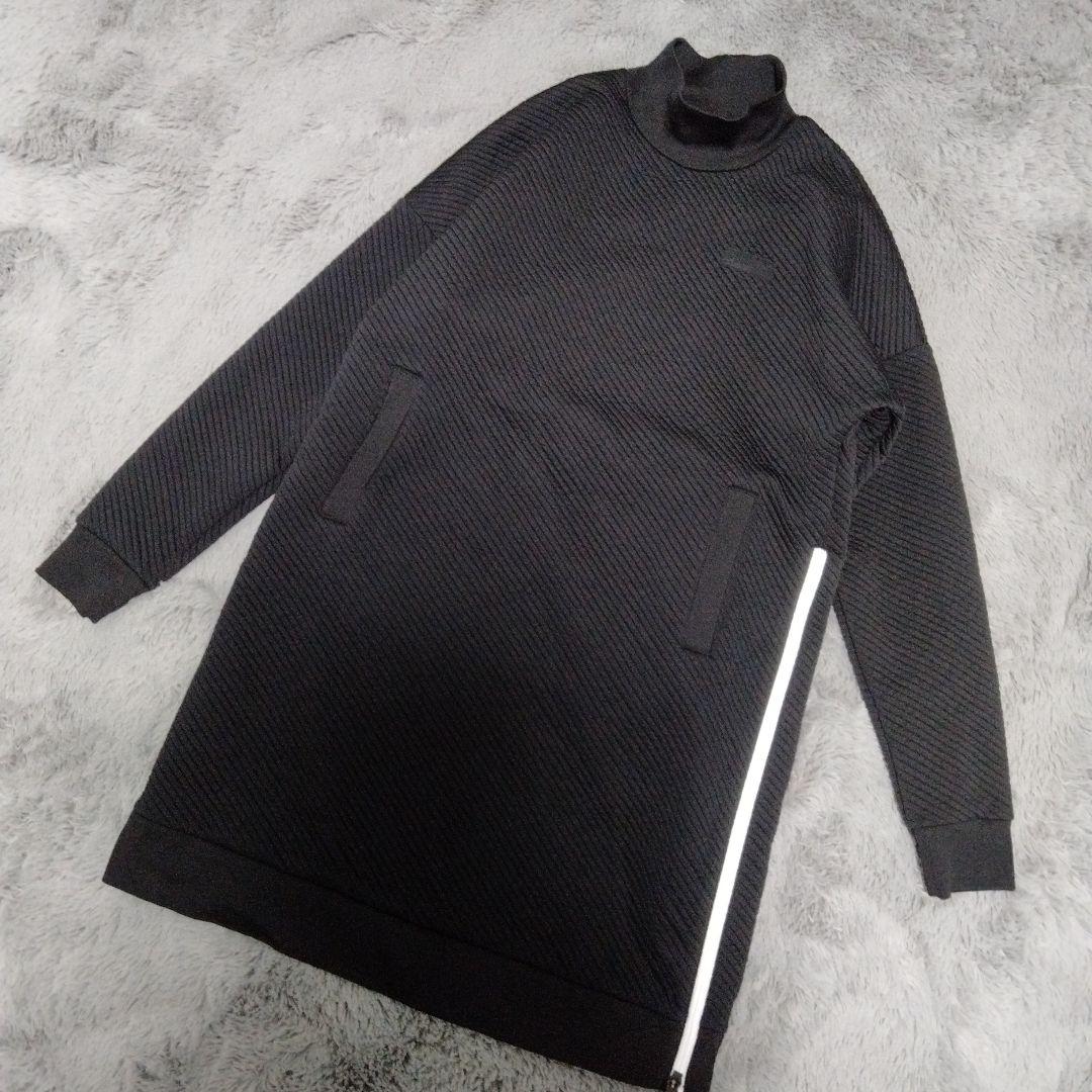 極美品】PUMA♡型押し♡モックネック♡ワンピース♡LL ゴルフ/スポーツ