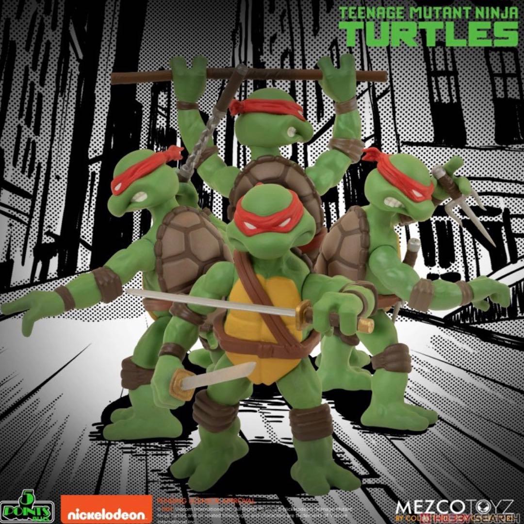 Mezco toys 5ポイント プラス　TMNT タートルズ フィギュア