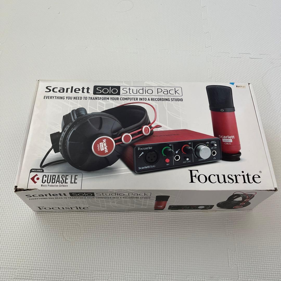 配信機器・PA機器・レコーディング機器 Focusrite Scarlett Solo Studio Pack Focusrite Scarlett Solo Studio V3 Recording Package