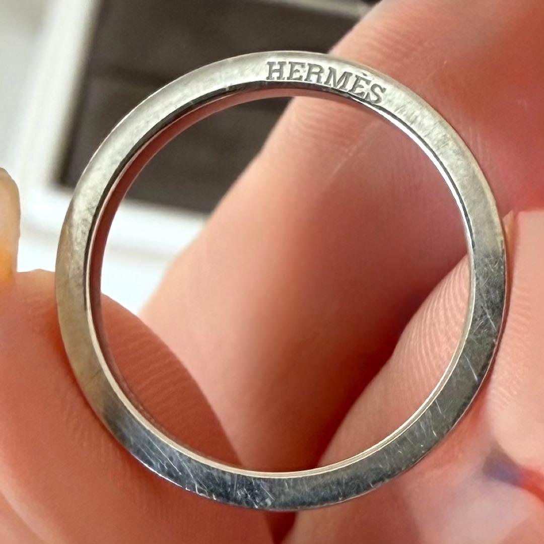 【附属品完備】HERMES ウェディングリング 《フィル・カレ》 PM 47号