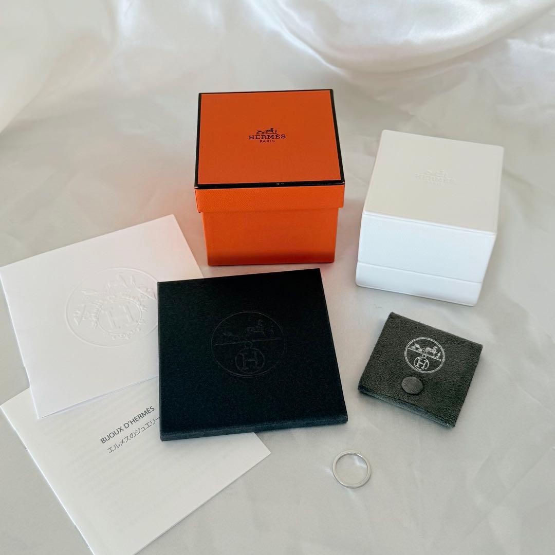【附属品完備】HERMES ウェディングリング 《フィル・カレ》 PM 47号