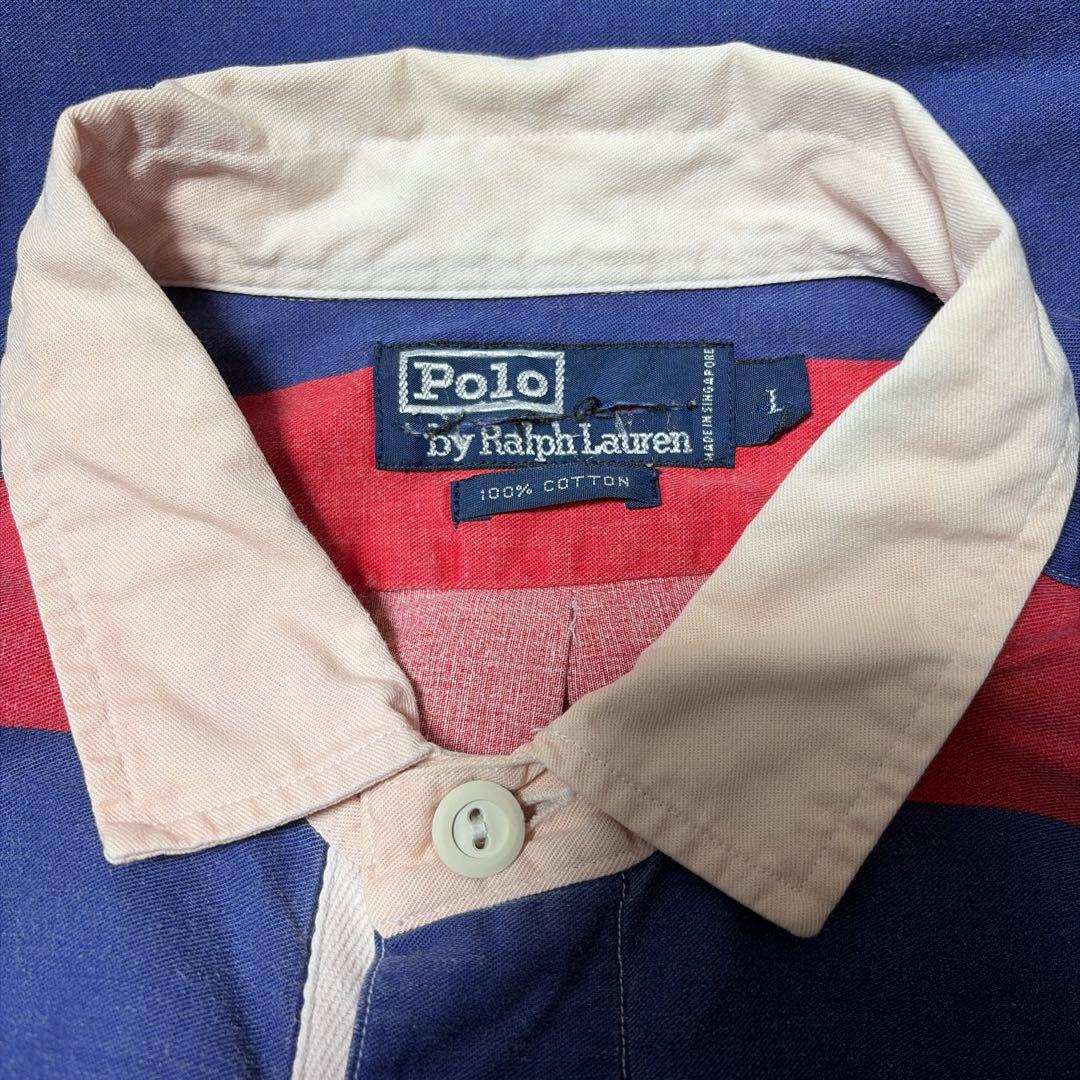 90S ラルフローレン CP RL93 レガッタコレクション ラガーシャツ