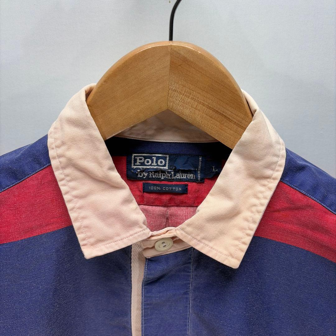 90S ラルフローレン CP RL93 レガッタコレクション ラガーシャツ