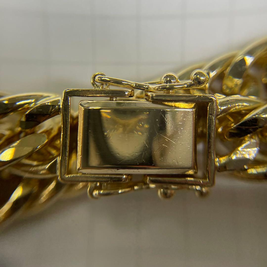 喜平 ブレスレット ミラーカットダブル 48g 19cm 8.5mm