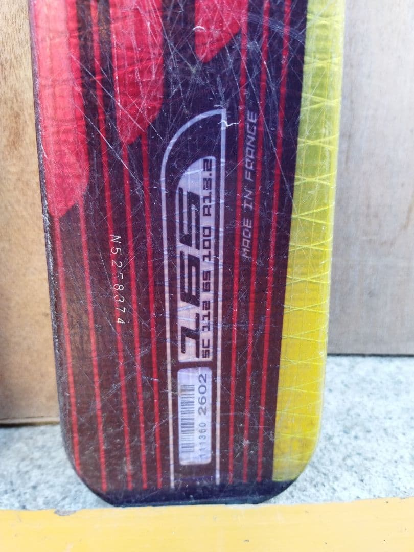 サロモン SALOMON EQUIPE 3V スキー板 レッド/イエロー - メルカリ