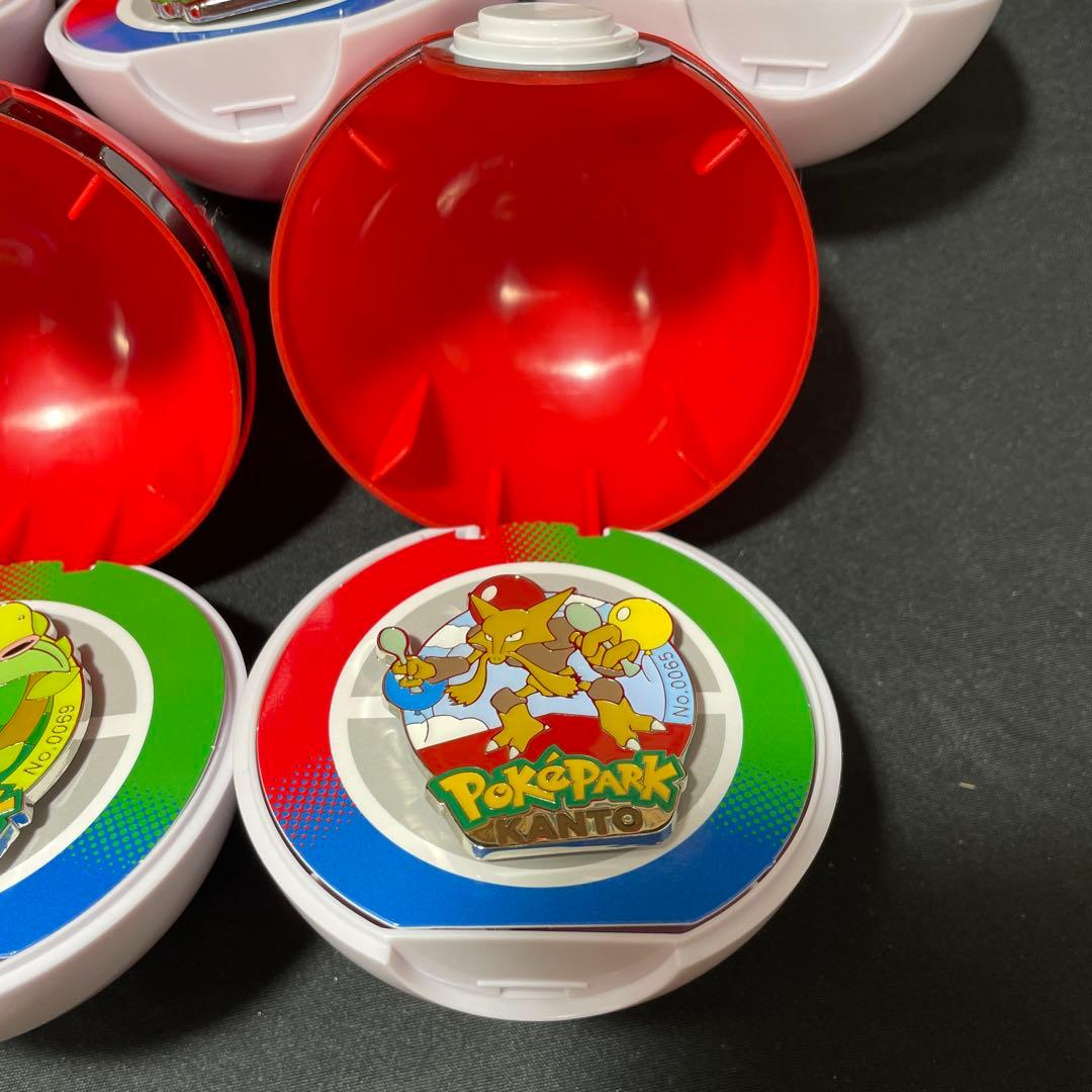 ポケパーク カントー ポケモンピンバッジ 5点＋＋モンスターボール＋袋