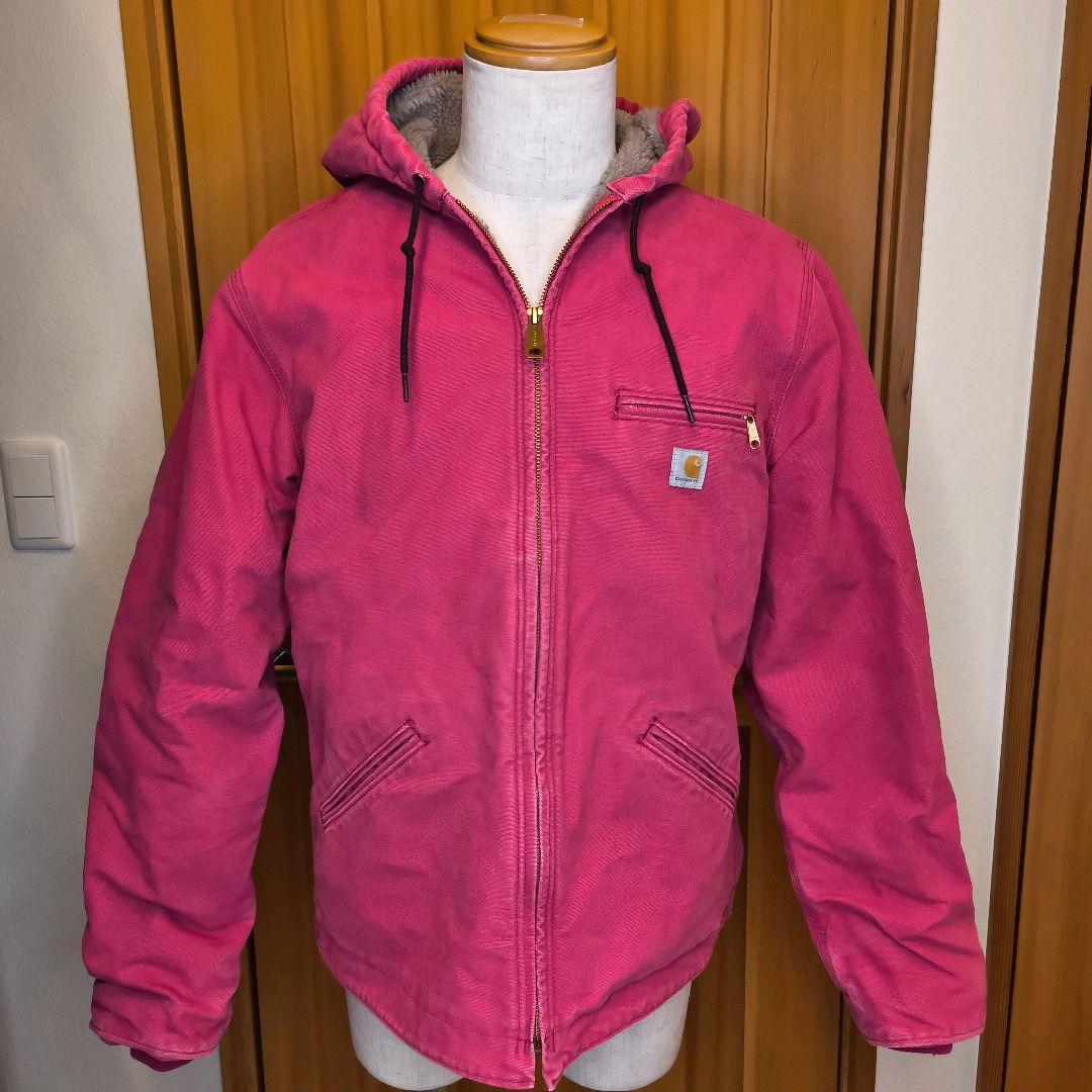 Carhartt シエラジャケット ピンク 裏ボア アクションプリーツ L Carhartt シエラジャケット ピンク 裏ボア アクションプリーツ L Carhartt