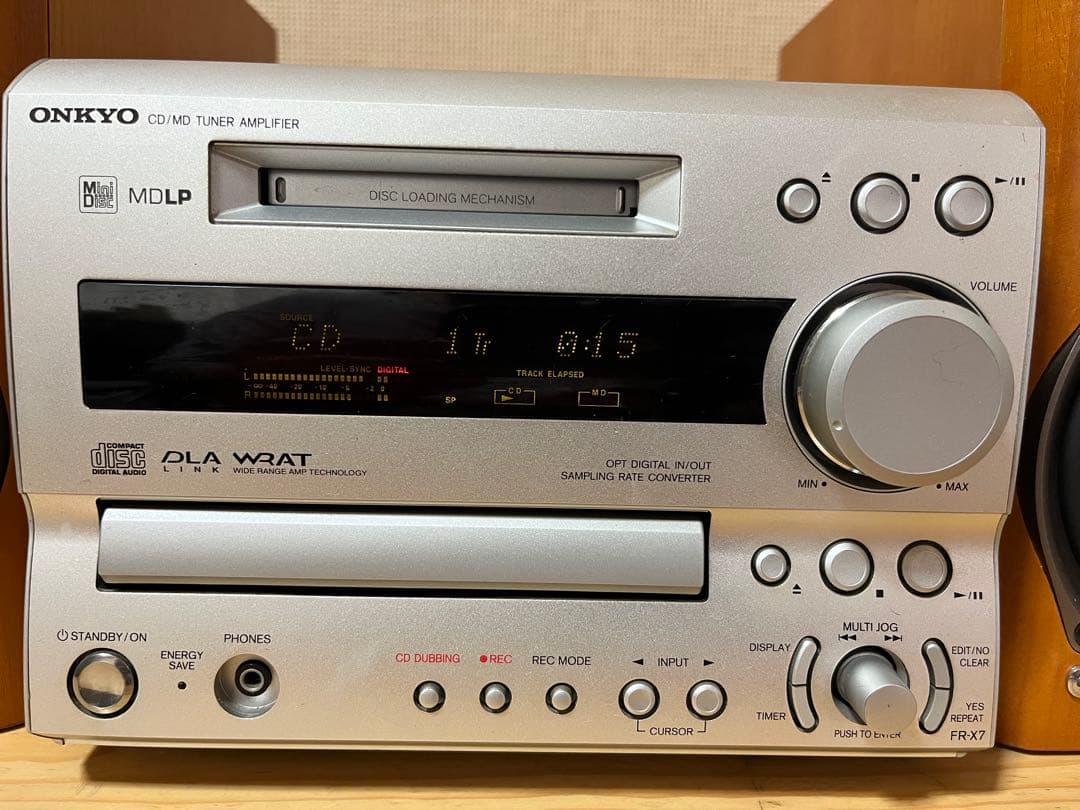 a76/美品☆ONKYO ミニコンポ CD/MDチューナーFR-X7/D-02A - メルカリ