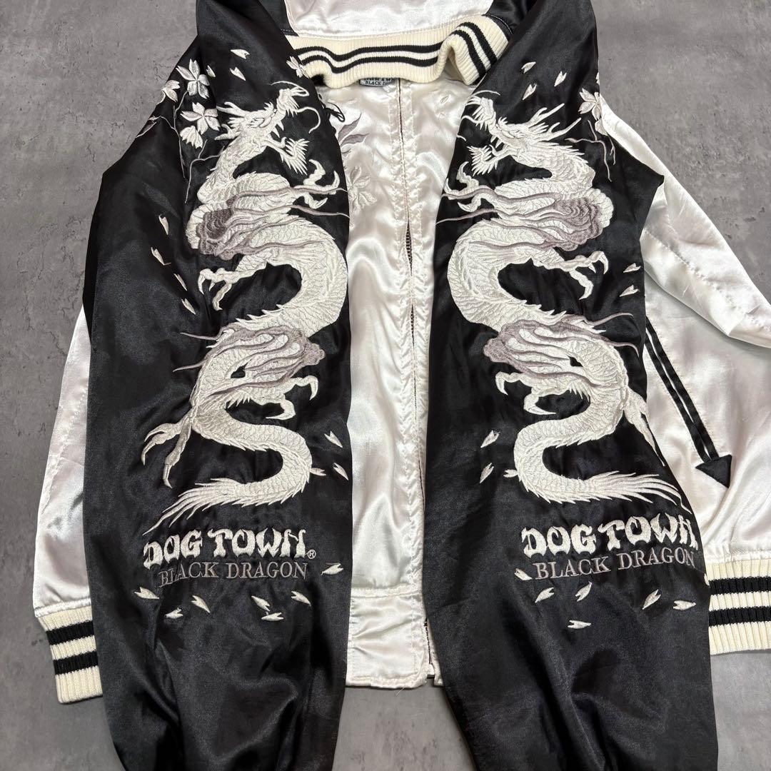 00s 初期 DOG TOWN 龍刺繍 サテン スカジャン ドッグタウン - メルカリ