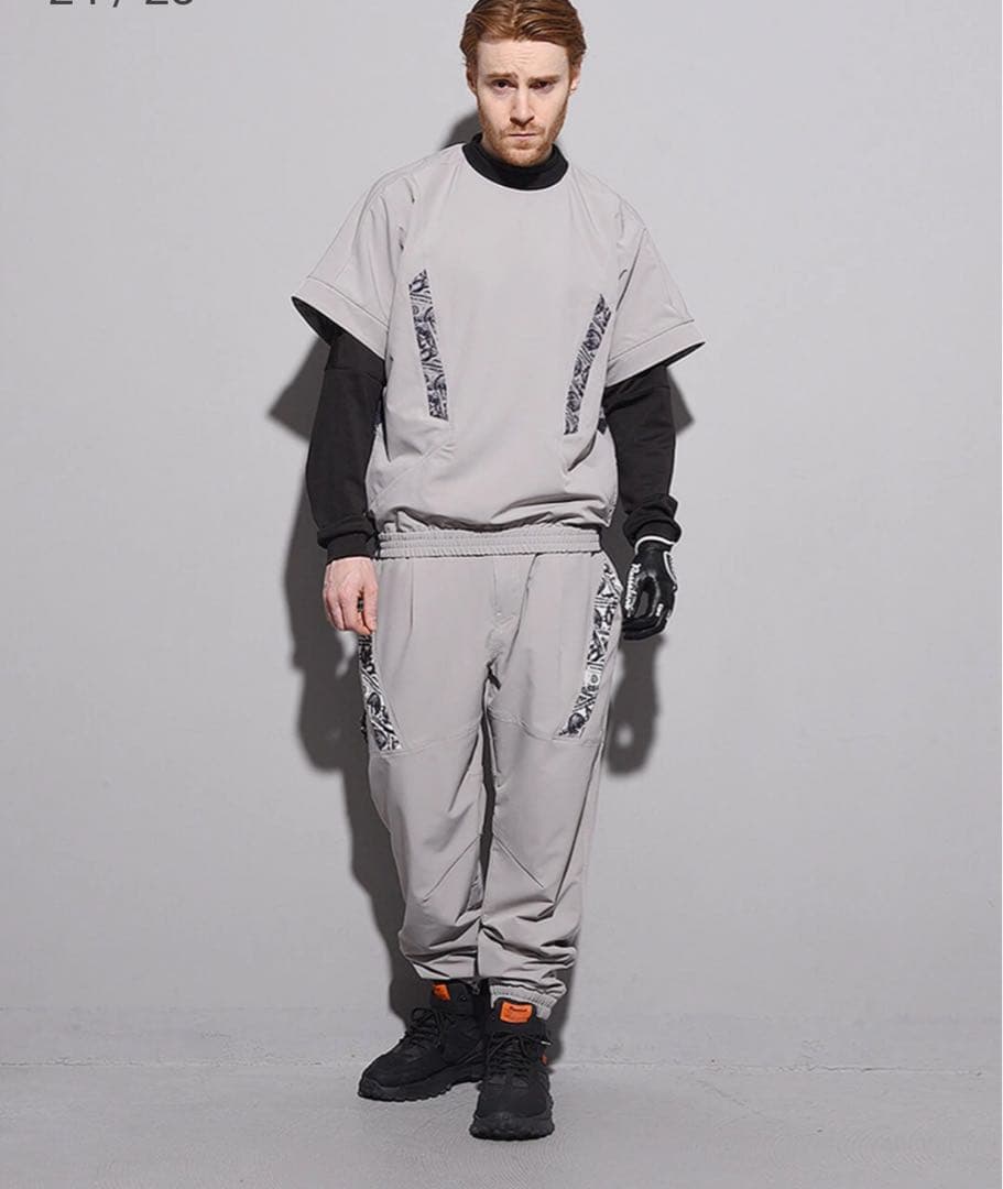 72,600RUSSELUNO/5】中綿ナイロンセットアップ半袖ジョガーパンツ