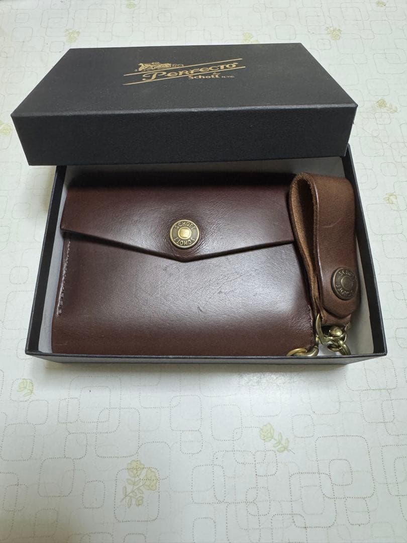 Perfecto by Schott トラッカーウォレット ブラウン SCHOTT（ショット） PERFECT WALLET トラッカーウォレット : こだわり
