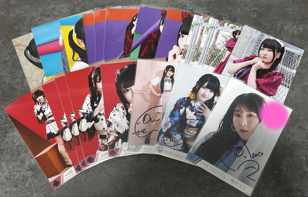 ノイミー 生写真 櫻井もも まとめ売り 直筆3枚入り うち1枚凹み有り