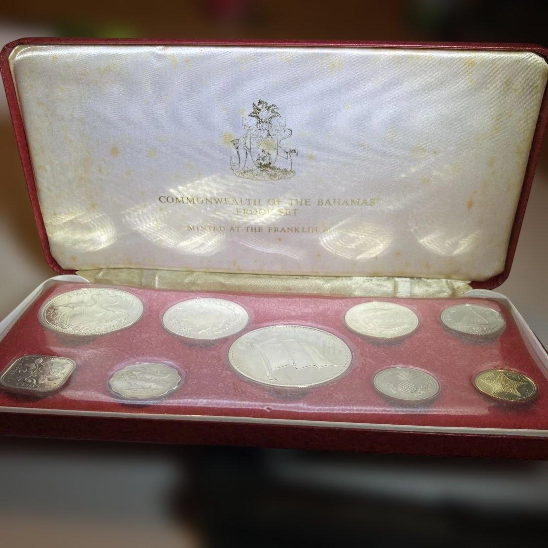 1974年版 バハマ連邦公式 コイン プルーフセット フランクリンミン貨幣