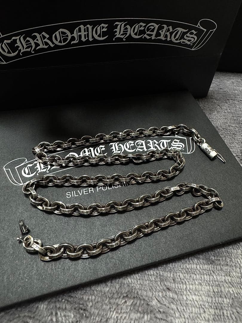 CHROME HEARTS ペーパーチェーン18inc CHROME HEARTS（クロムハーツ） ≪ 新品 ≫ ペーパーチェーン シルバー