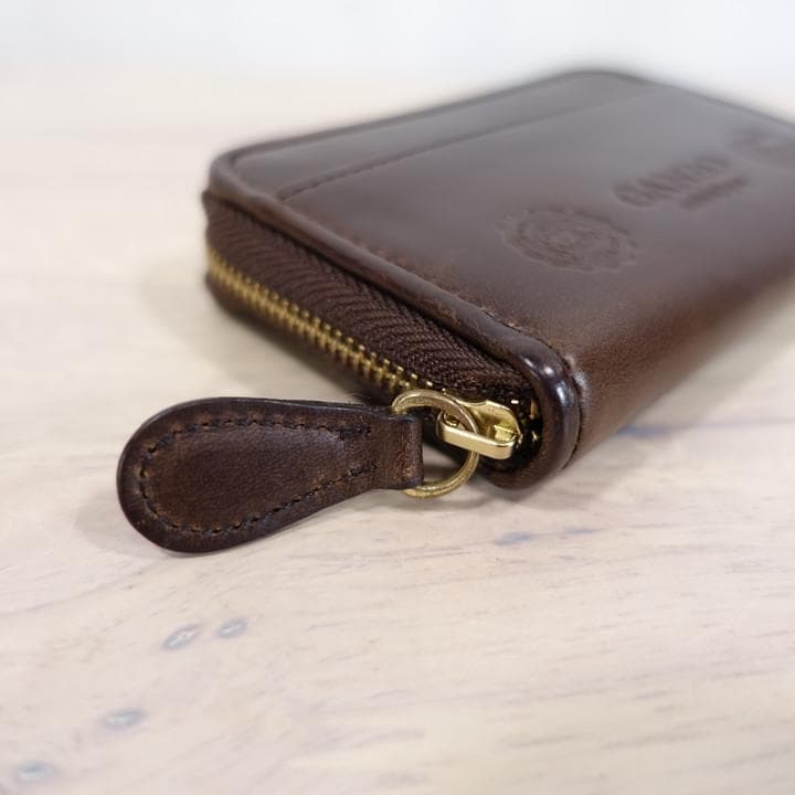☆美品☆ガンゾ GH5 ラウンドファスナーミニ財布 ホーウィンレザー
