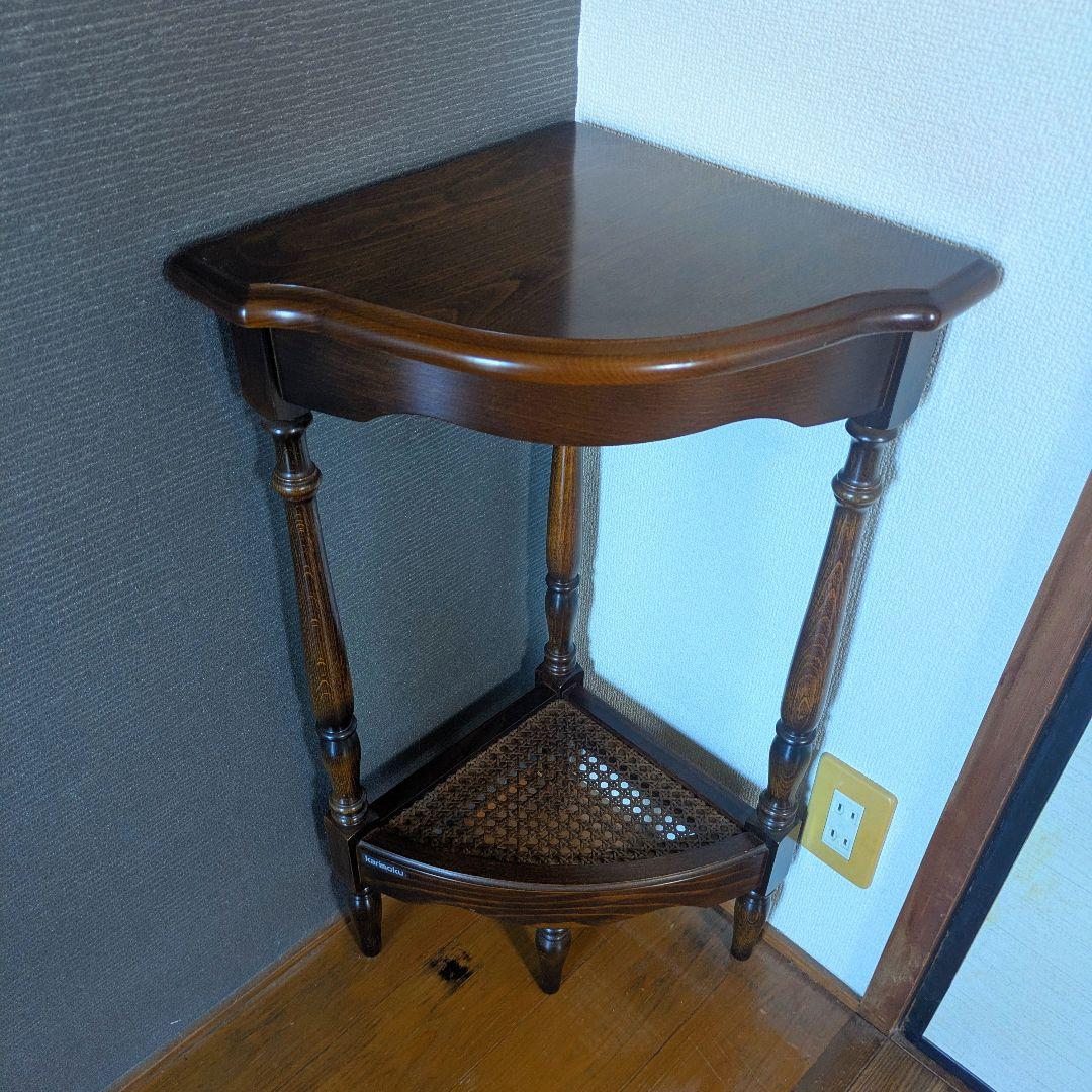 【希少】karimokuカリモク　コーナーテーブル KARIMOKU NEW STANDARD (カリモクニュースタンダード) COLOUR WOOD