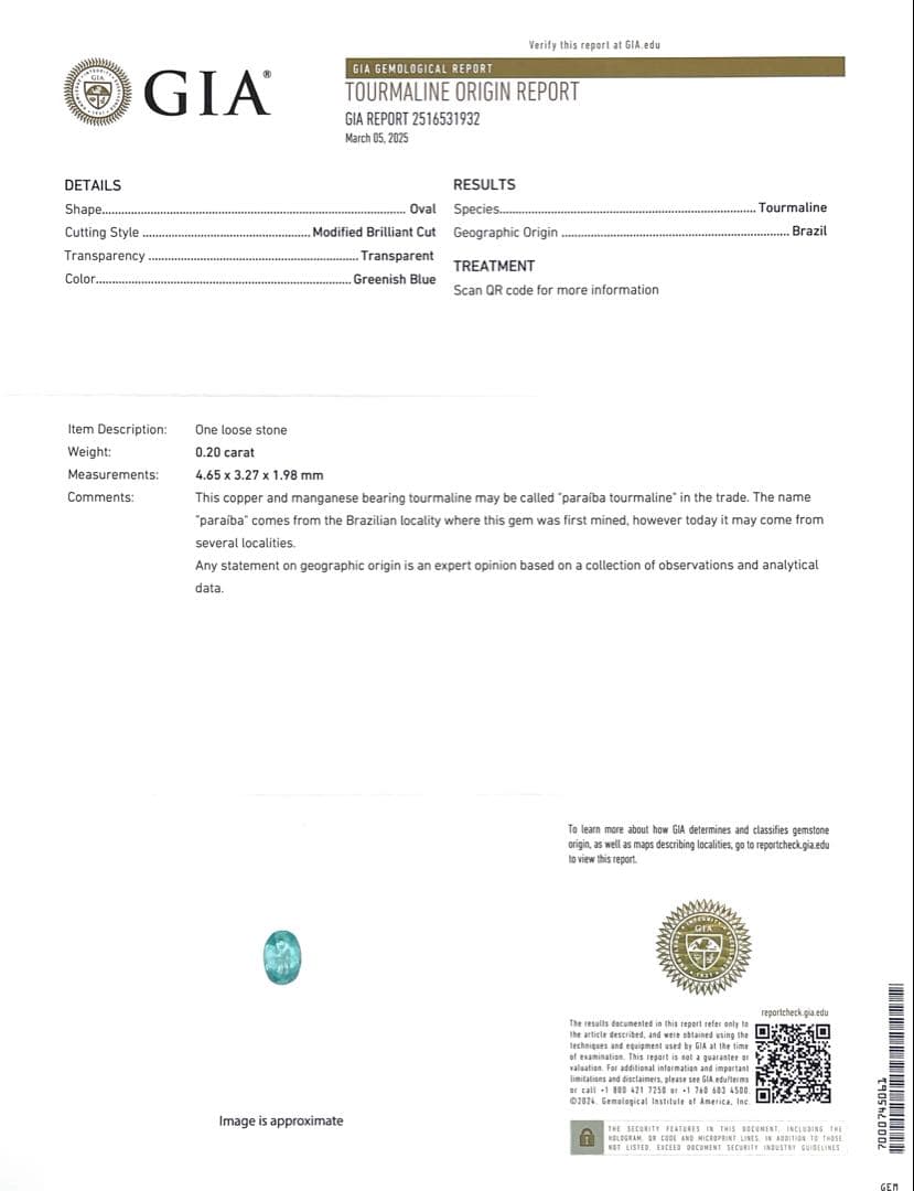 JK2☆高級 ブラジル産パライバ0.2ct D プラチナ リング GIA鑑付 - メルカリ