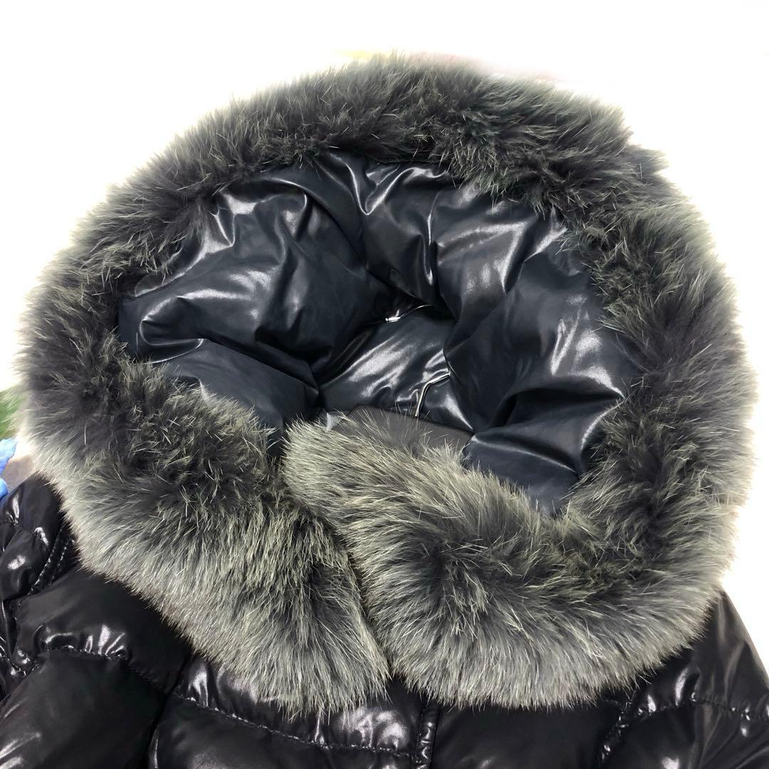 極美品 デュベティカ エフィラ ダウンコート フォックスファー 黒 40