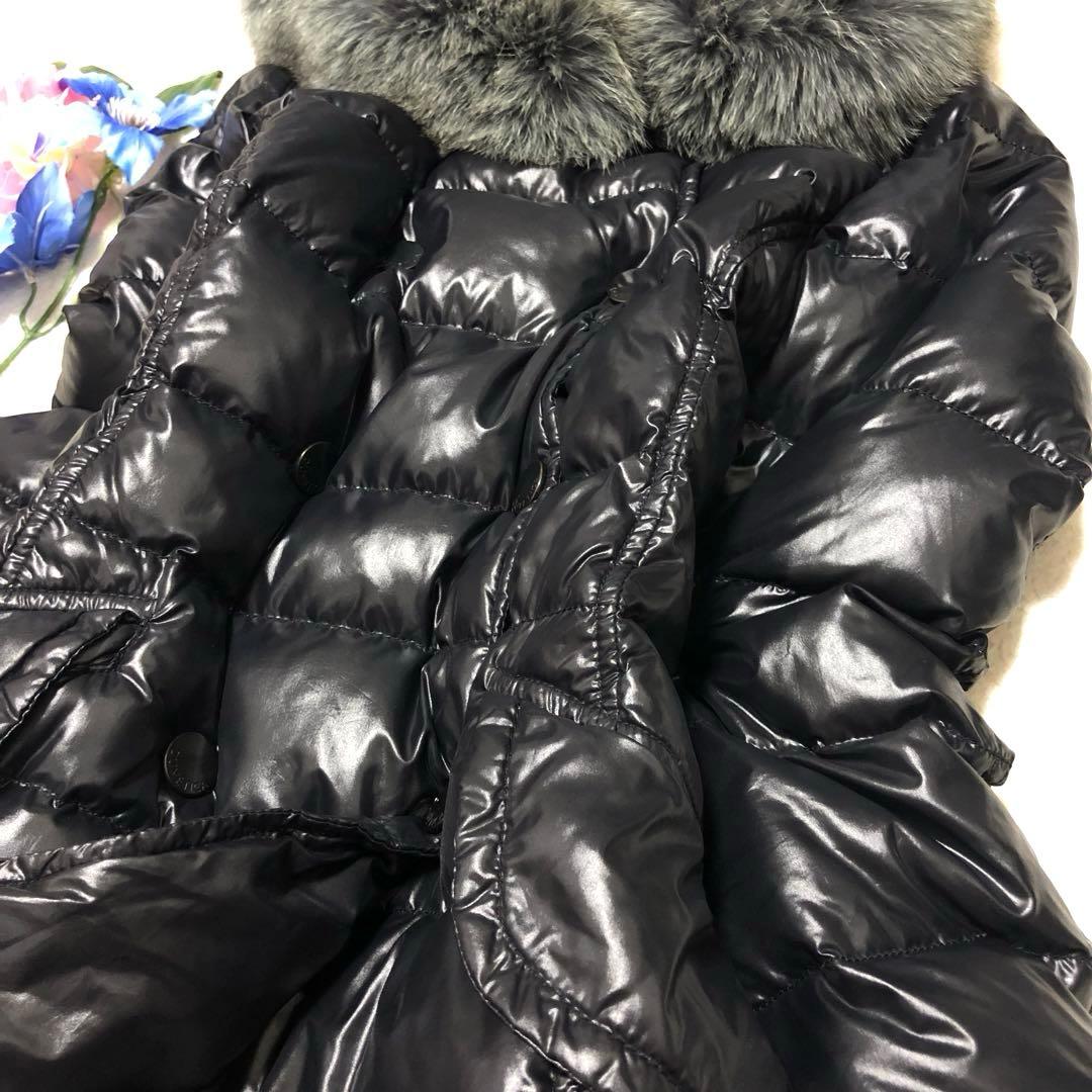 極美品 デュベティカ エフィラ ダウンコート フォックスファー 黒 40