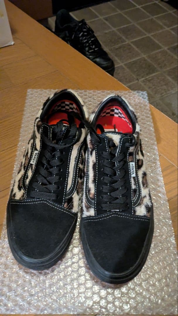 Supreme × Vans Leopard Old Skool \"Black\"