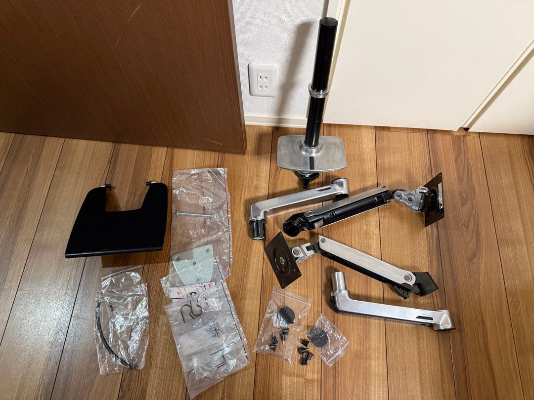 エルゴトロン LXデュアル デスク マウント アーム スタッキング (アルミ LXデュアル スタッキングアーム