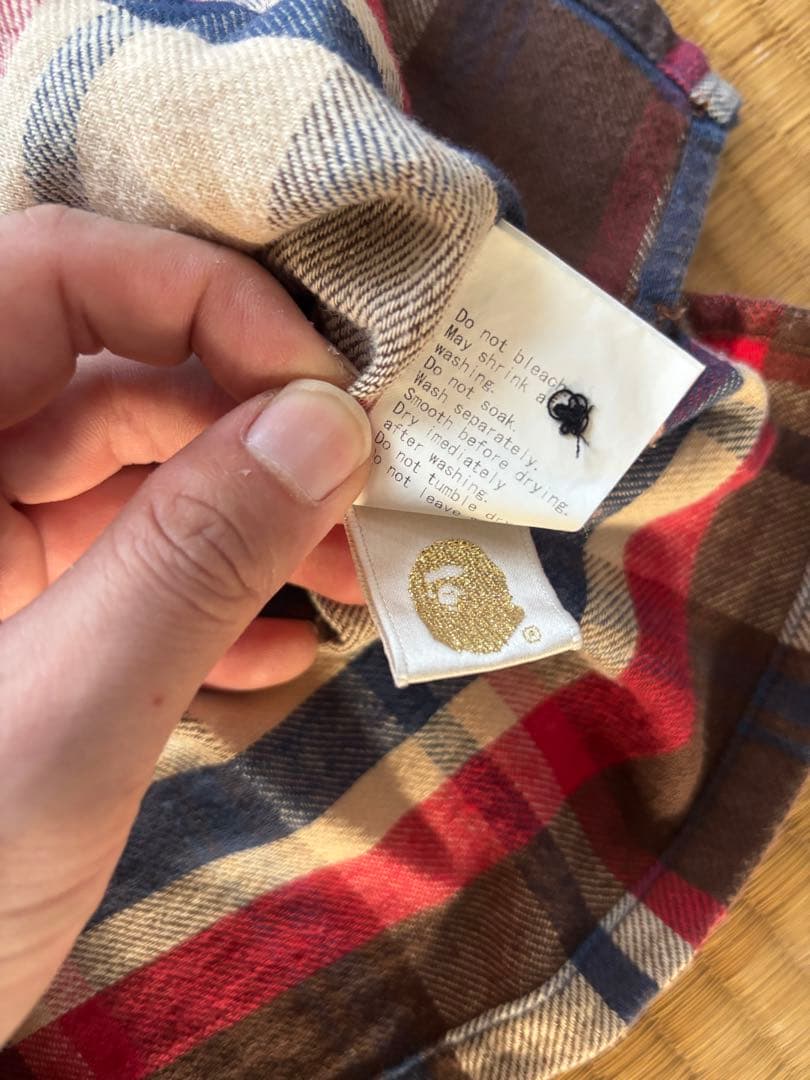 A BATHING APE ネルシャツ ラブジェネ 木村拓哉 - メルカリ