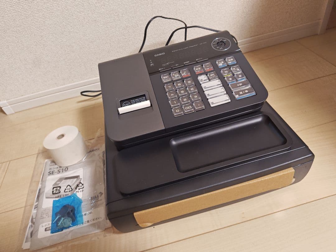 カシオレジスター　se-s10-bk 電子レジ Amazon.co.jp: カシオ レジスター 8部門 小型ドロア SE-S10BK ブラック